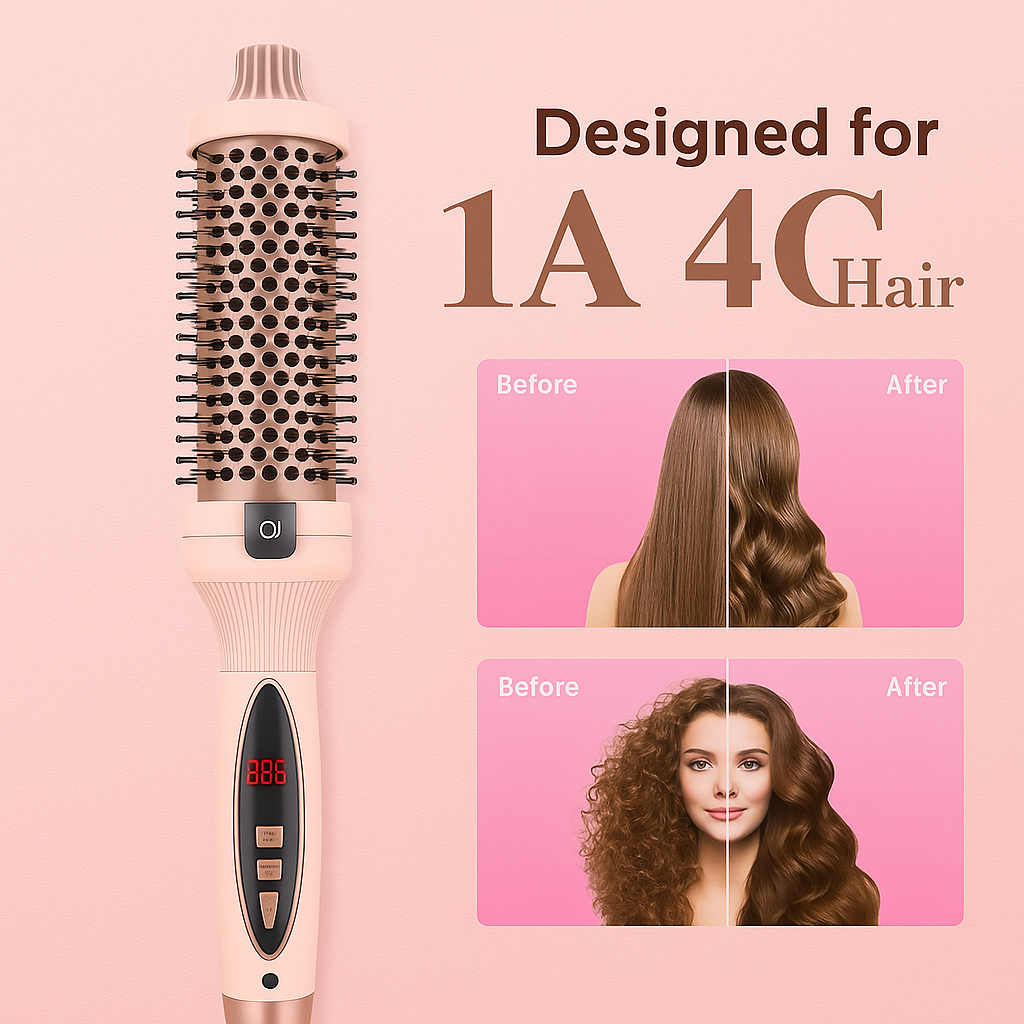 3-in-1 Pro Negative Ion Two PTC Heaters Thermal Brush